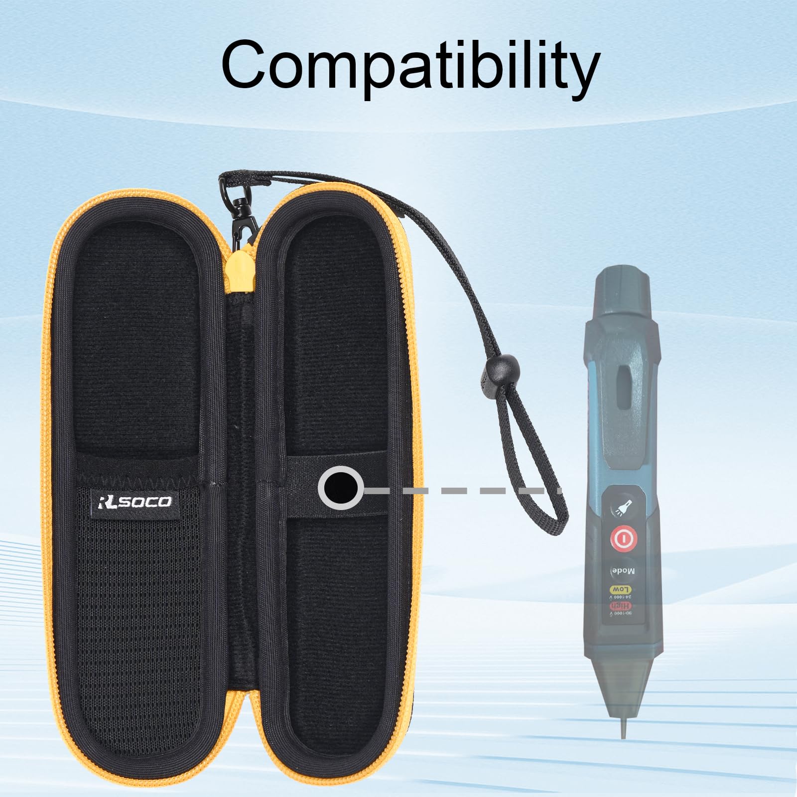 RLSOCO Funda para Bosch Professional Detector de Voltaje GVD 1000-17 (Sólo Funda)