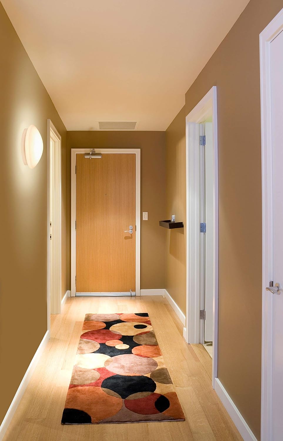 Sylvania Sylcircle light installed in a hallway, providing ambient lighting.