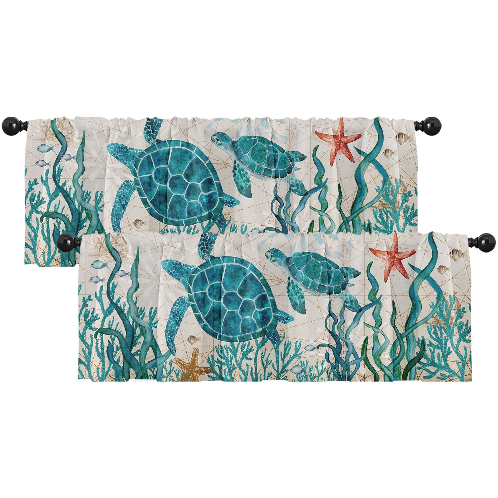 Photo 1 of Emvency Valances, 2 Pack, 52" x 18"