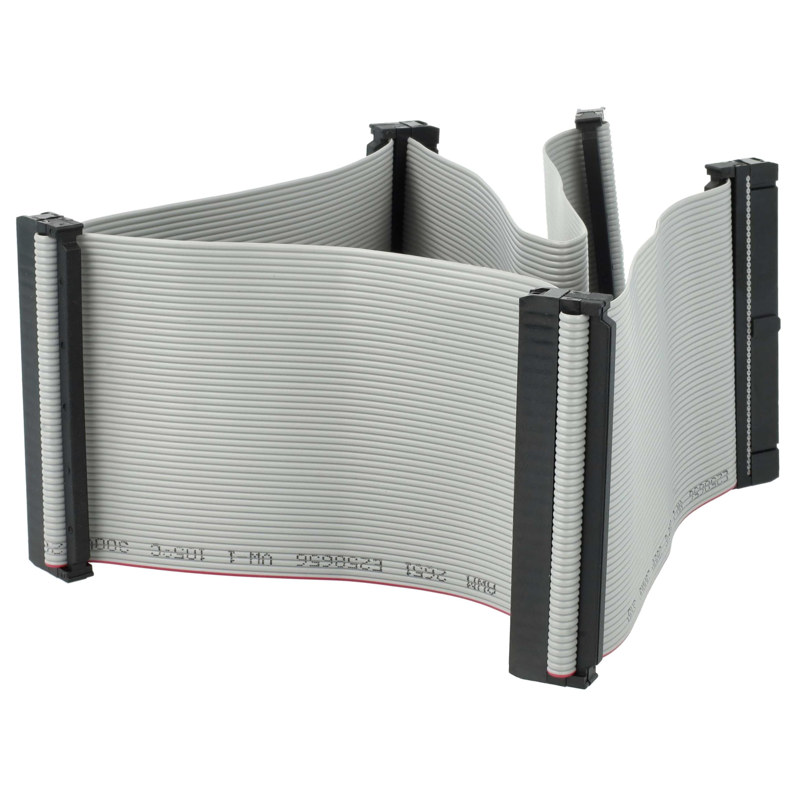 vhbw cavo a nastro SCSI per collegare 5 dispositivi SCSI - Cavo interno, 50 pin, 50 cm