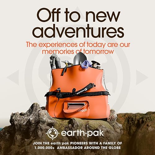 Miniatura 9 de Earth Pak Waterproof Duffel Bag - Large Dry Bag, 1680D TPU, Heavy Duty, Camping & Marine Dry Bag, 8x8 Popout Pocket Naranja,Negro,Verde