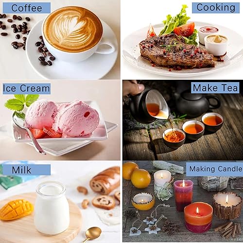 Miniatura 6 de Termómetro de café y carne para cocinar, cocina, juego de 3 termómetro de bolsillo para espuma de leche, espuma de chocolate, parrilla de agua,