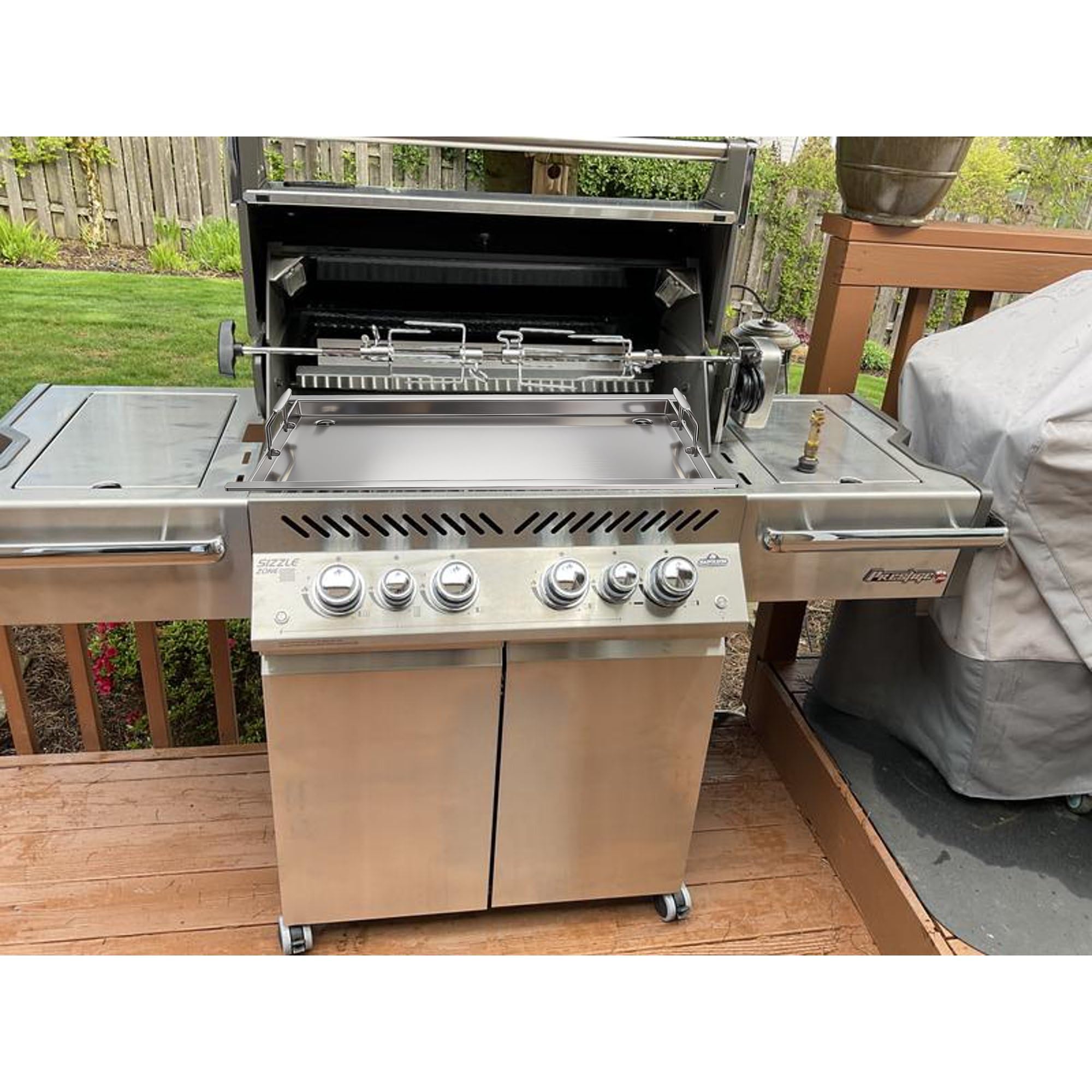 Amazon.com : Full-Size Griddle Insert for Napoleon P500 and Rogue