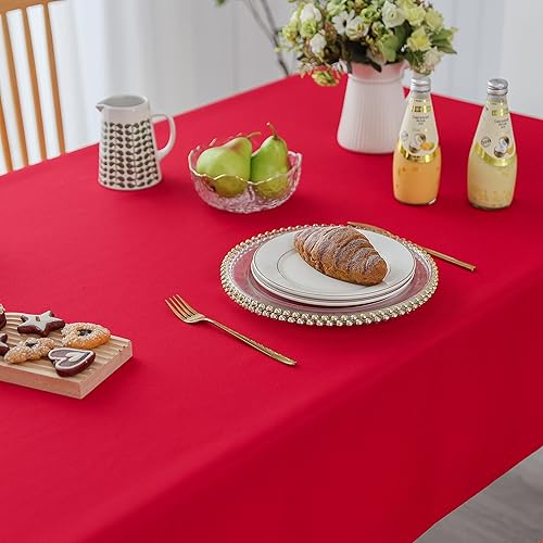 Miniatura 8 de Demetex Juego de 2 manteles de granja de 60 x 102 pulgadas, impermeables, lavables, resistentes a las manchas, para picnic, camping, barbacoa, 60 x