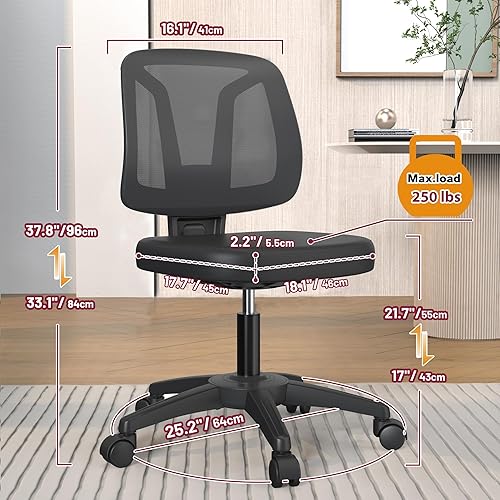Miniatura 2 de Moderno escritorio ergonómico ajustable para oficina, silla de trabajo para computadora en casa, con ruedas giratorias y soporte lumbar para sala de