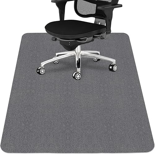 Sycoodeal Office Chair Mat for Hardwood Floor,Office Computer Gaming Chair Mat for Tile Floor,Large Floor Protector Rug,Anti-Slip,Easy to