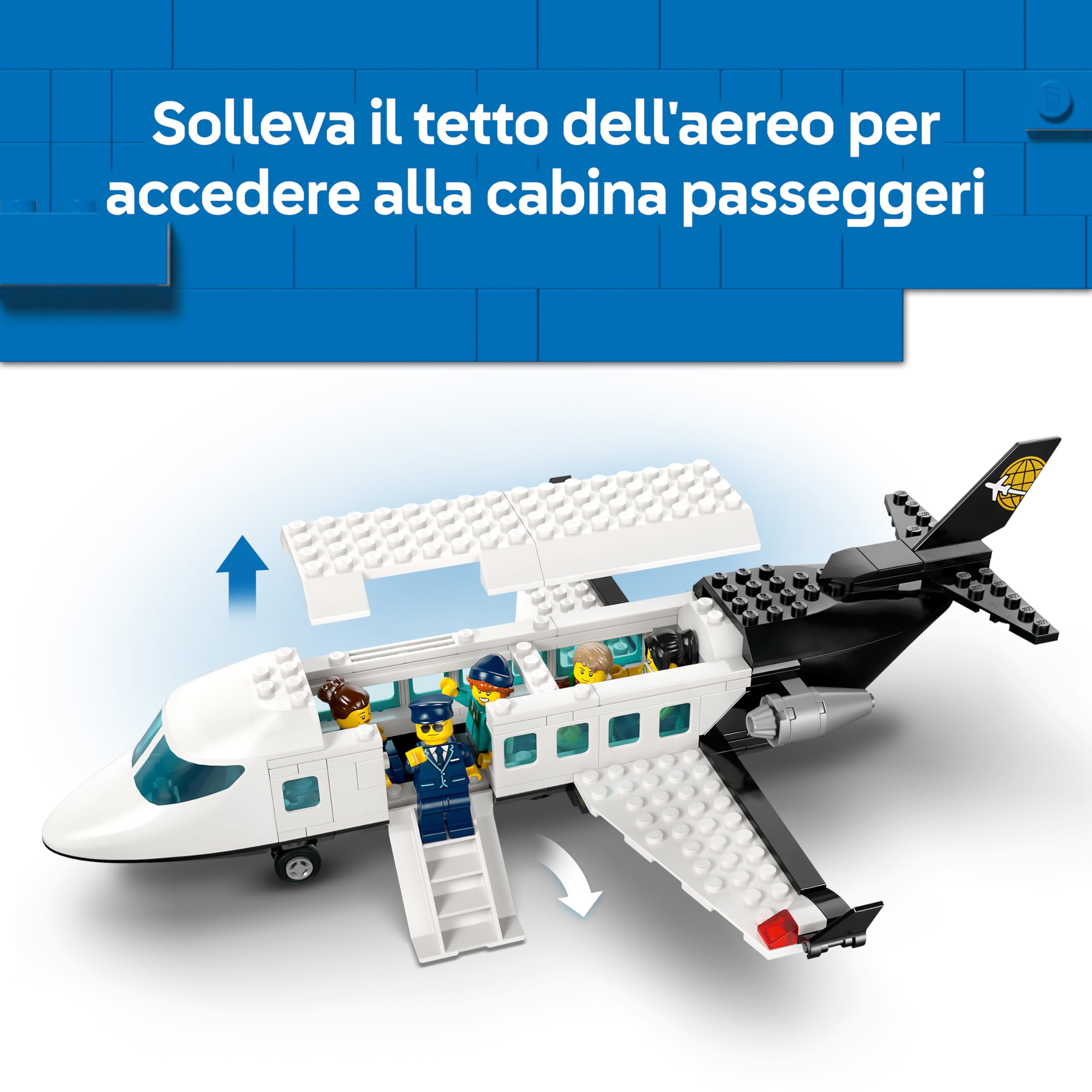 LEGO City Airport with Airplane Toy - Miniature Model Kit w/Terminal, Plane, Tug Car, Bridge, 9 Minifigures & Accessories - Birthday Gift Idea for 8+ Year Old Boys - 60502