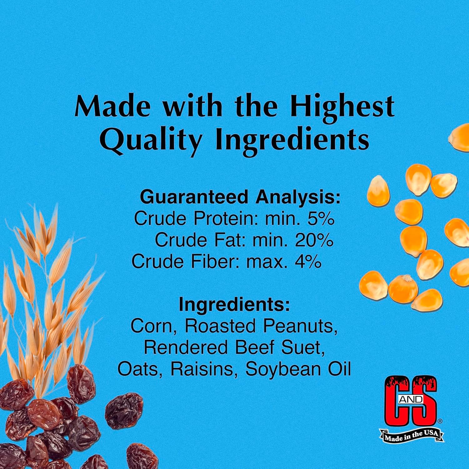 C&S Woodpecker Suet Nuggets 27 Ounces, 6 Pack