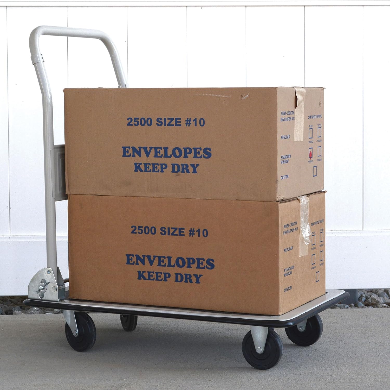 Buffalo Tools FPTRUCK bi kartoizko kaxa dituen plataforma tolesgarriko kamioia