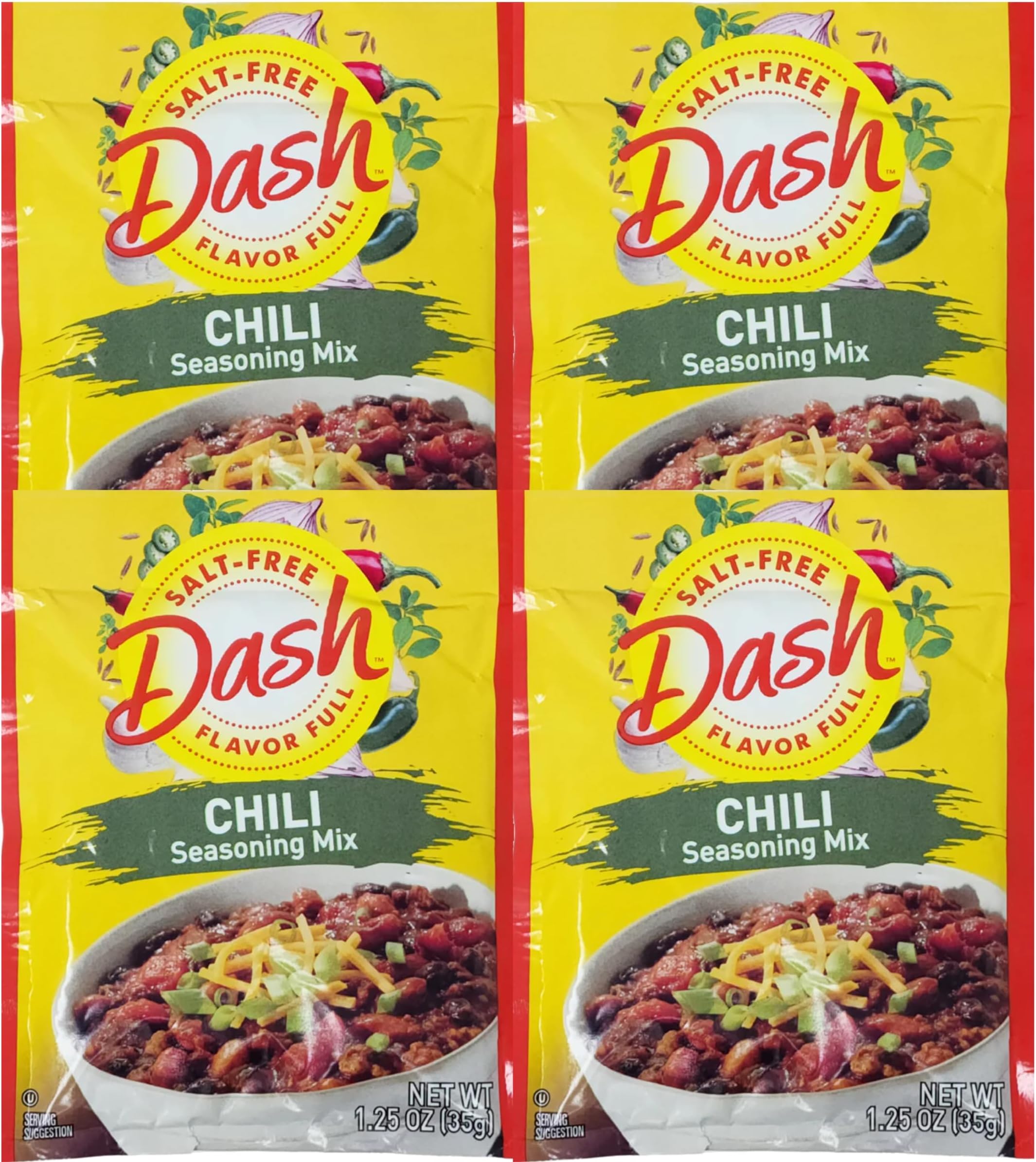 Mrs Dash Salt Free Chili Mix (1.25 oz Packets) 4 Pack