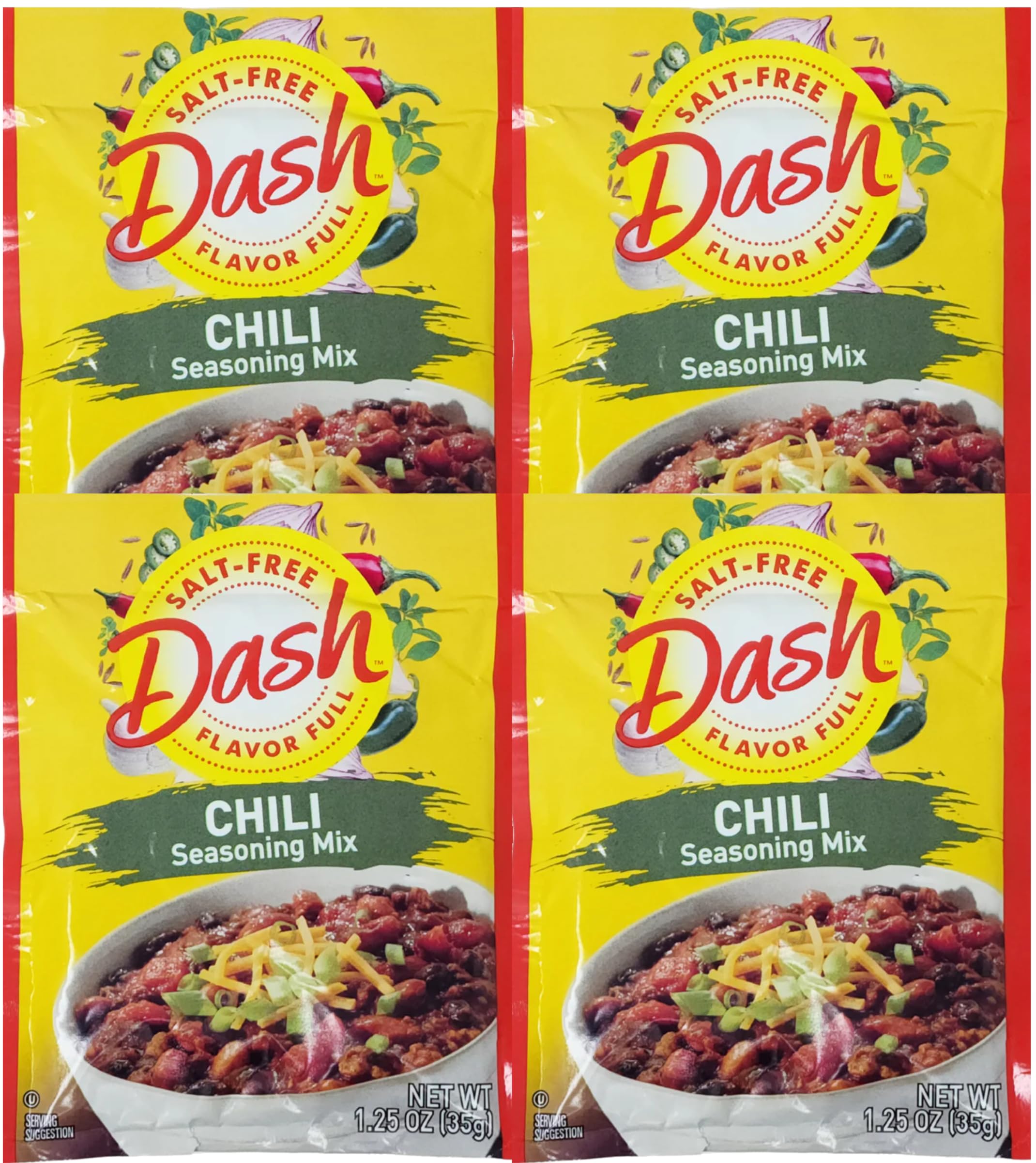 Mrs Dash Salt Free Chili Mix (1.25 oz Packets) 4 Pack