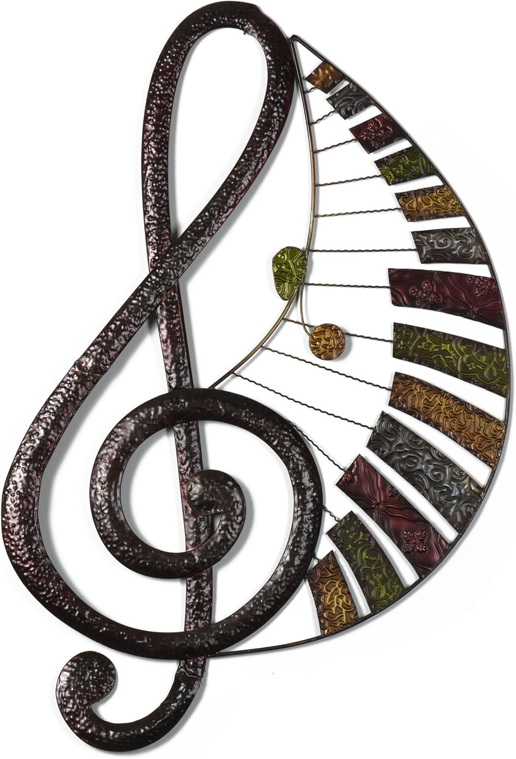 Elements Patchwork Music Note Metal Wall Decor Home & Kitchen