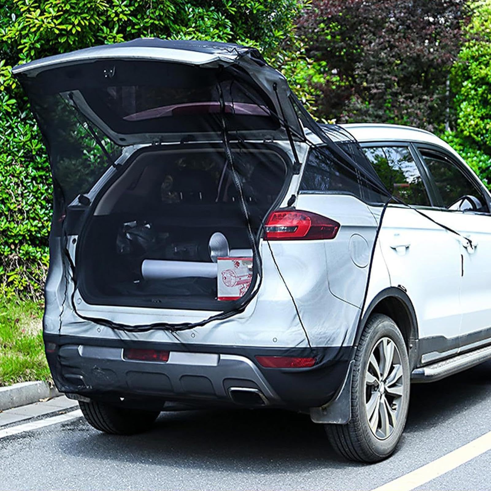 Tenda Da Baule Auto Tettuccio A Rete Anti-Moscerini | Tenda Traspirante SUV Da Bagagliaio E Portellone Per Veicolo, Spiaggia, Camper, A Bordo Strada, Lunghi Viaggi, Viaggio,