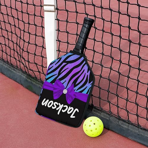 Miniatura 3 de Cubierta de paleta de pickleball personalizable, paquete de 12 paquetes, nombre de texto personalizado, ajuste universal, para hombres y mujeres,