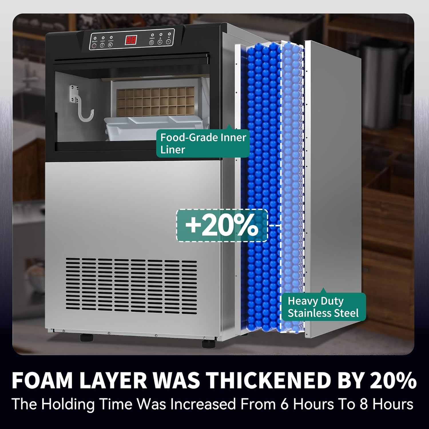 Components included with the ice maker