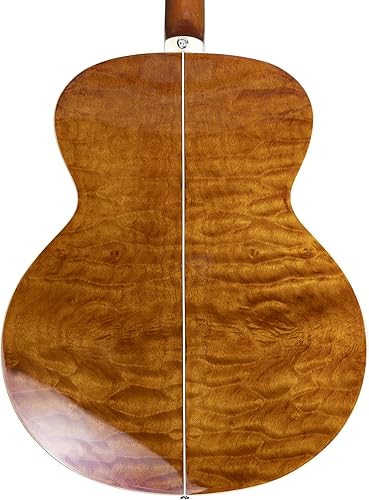 Miniatura 3 de TARIO Antiguo Cuerpo Jumbo Guitarra Acústica Acolchado Cuerpo Arce Cuello Natural