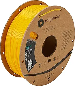 Polymaker PLA Filament, Yellow 3D Printing PLA Filament 2.85mm 1kg - PolyLite 3D Printer PLA Filament, Dimensional Accuracy +/- 0.03mm, Compatible with Most 3D Printer, Yellow