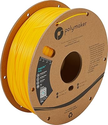 19 – Polymaker PLA Filament, Yellow 3D Printing PLA Filament 2.85mm 1kg – PolyLite 3D Printer PLA Filament, Dimensional Accuracy +/- 0.03mm, Comp…