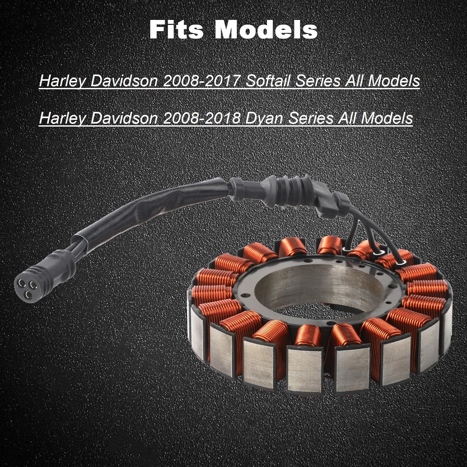 30017-08 Stator Assembly Fit For Harley Davidson 2008-2017 Softail Series, 2008-2018 Dyan Series All Models