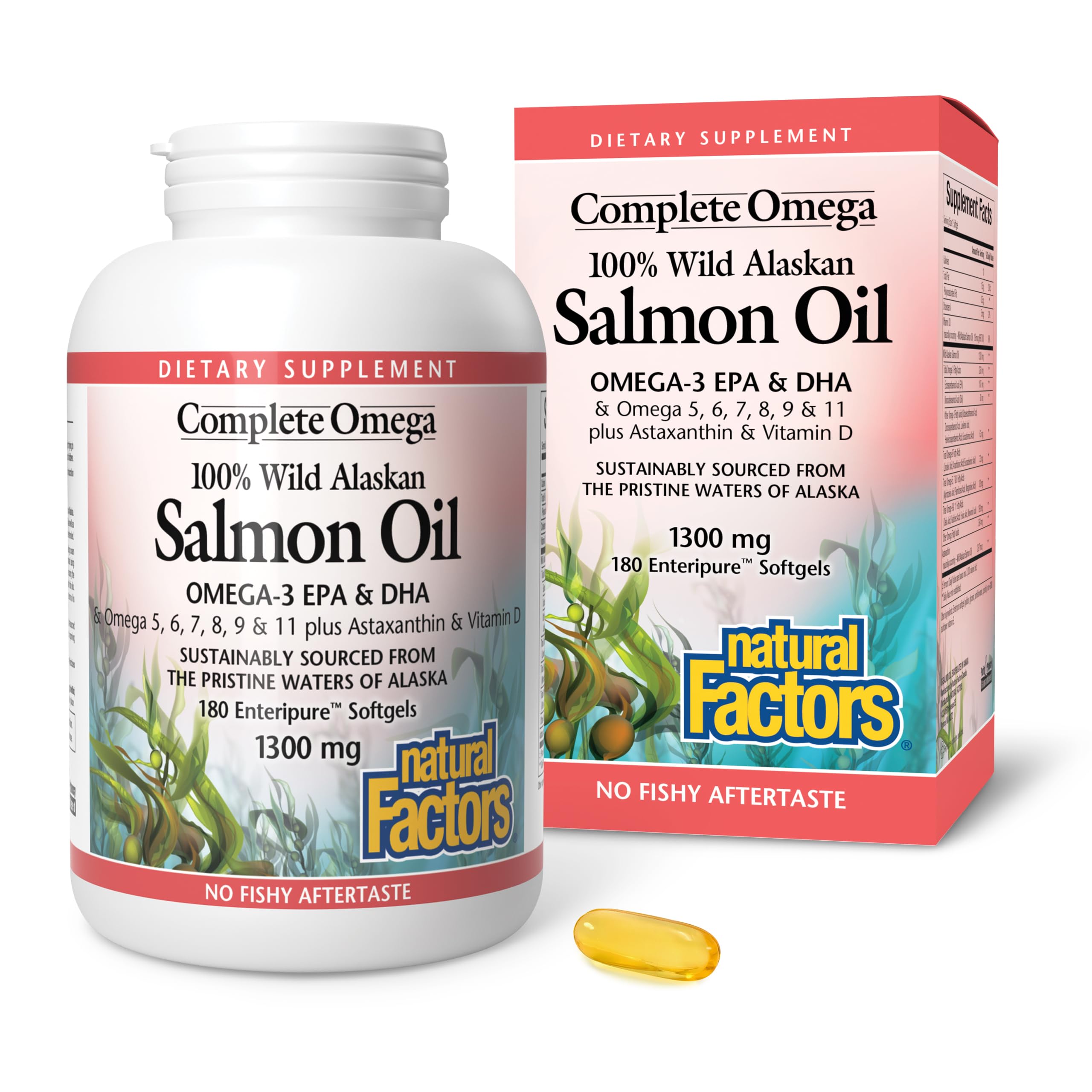 Natural Factors Complete Omega Wild Alaskan Salmon Oil