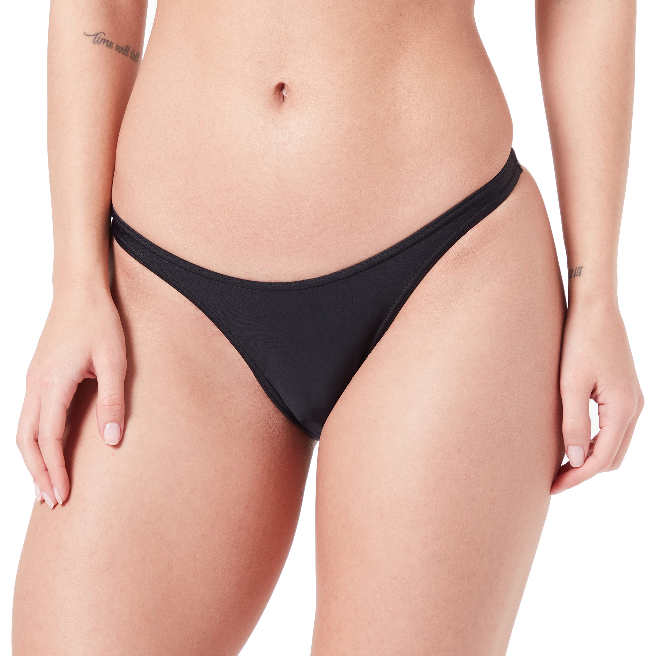 HAUTE PRESSION Women's 304 CO1 Bikini Bottoms, Noir,