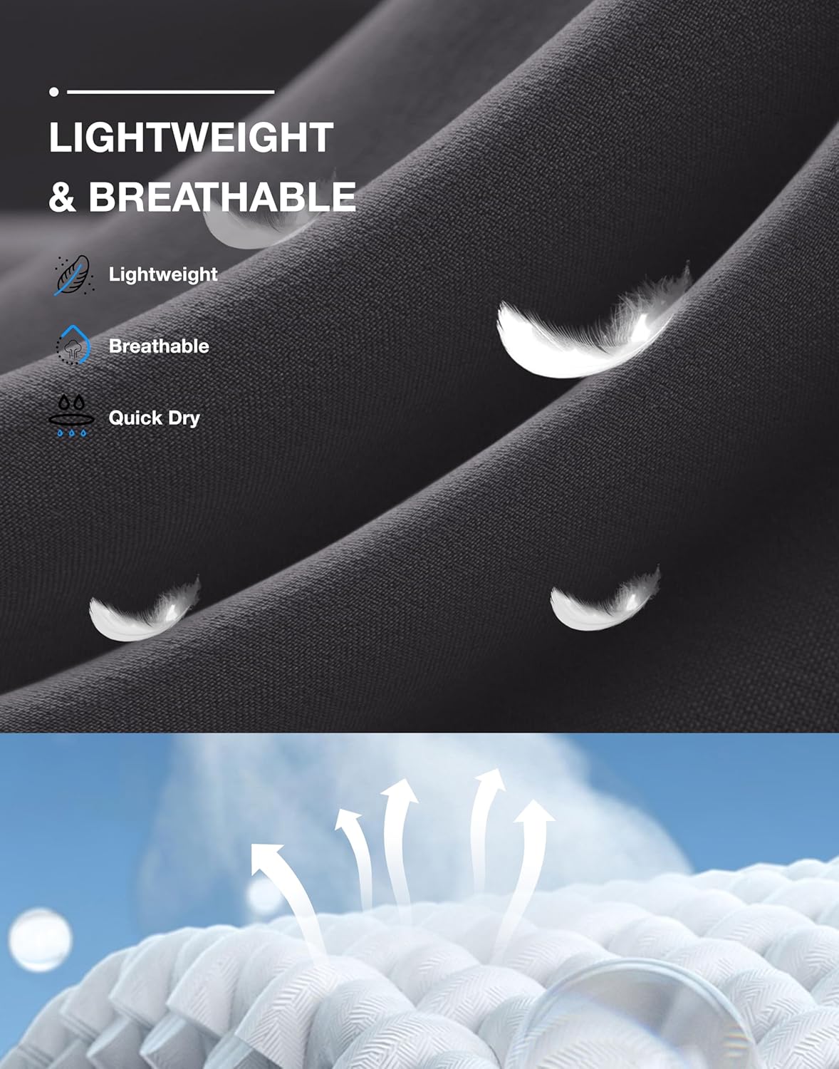 G Gradual Men's Lightweight Pants with 3 Zipper Pockets Athletic Workout Sweatpants Quick Dry Running Hiking Pants for Men - Image 6