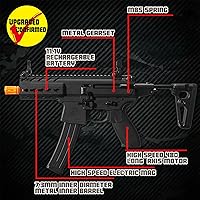 Vista 2 de EMERBU EMERBU - Pistola de bolas de gel de grado profesional mejorado por EMERBU - Cuerpo de metal y nailon - Alta potencia de 11.1 V - Juego