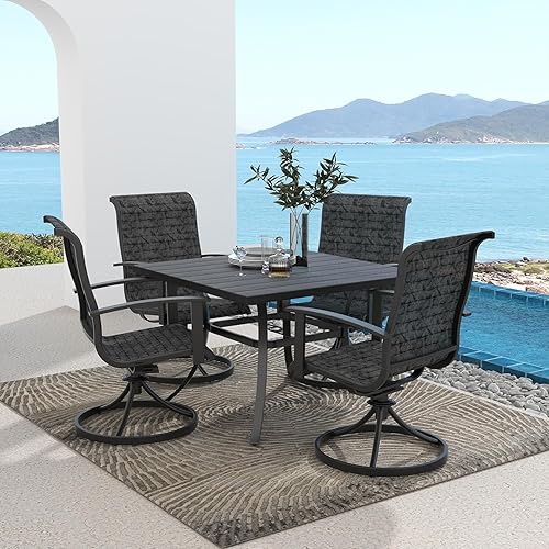 Grand patio Outdoor Dining Set of 5, Outdoor Table and