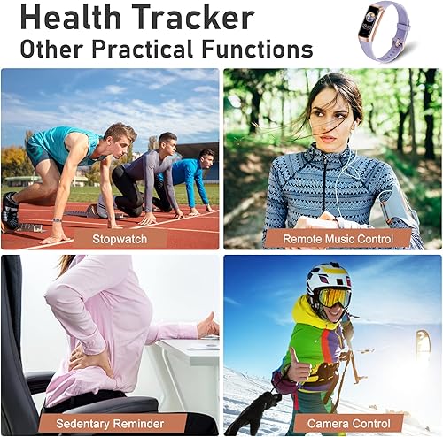 Miniatura 5 de Rastreador de actividad física con contador de pasoscaloríascronómetro, rastreador de actividad, monitor de salud con monitor de frecuencia