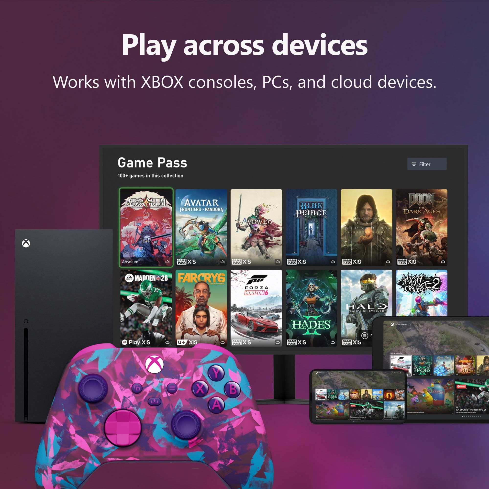 Xbox Wireless Controller Heart Breaker Special Edition - Wireless & Bluetooth Connectivity - New Hybrid D-Pad - New Share Button - Featuring Textured Grip