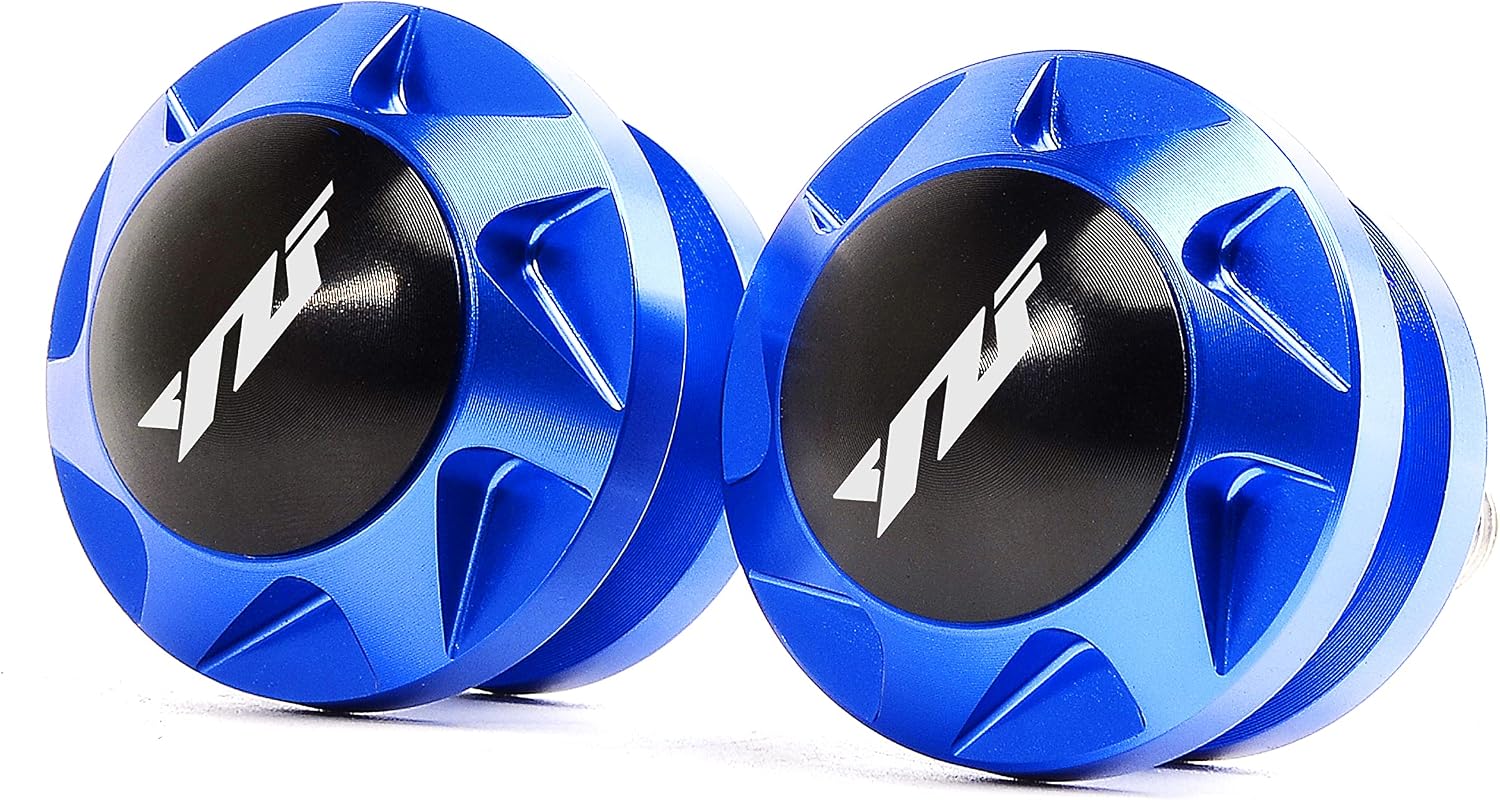 Motorcycle Fits For Yamaha YZF R9 R3 R25 R6 R1 R7 YZFR3 YZFR1 YZFR6 YZF R7 6MM Swingarm Spools Slider Stand Accessories (Blue)