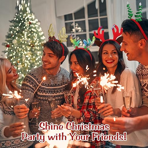 Miniatura 6 de MoKo Christmas Headbands for Women, Cute Headband Accessories with Different Designs for Kids Adults, Costume Party