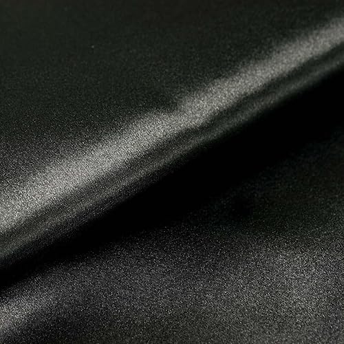 Efavormart - Perno de satén para banquetes de boda de 54 pulgadas de ancho x 10 yardas, tela al por mayor para decoración de eventos, color negro