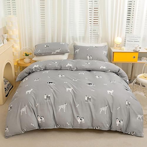 Miniatura 9 de LAMEJOR Juego de funda de edredón tamaño King con diseño de cactus de dibujos animados de hotel, juego de cama suave de lujo (1 funda de edredón + 2