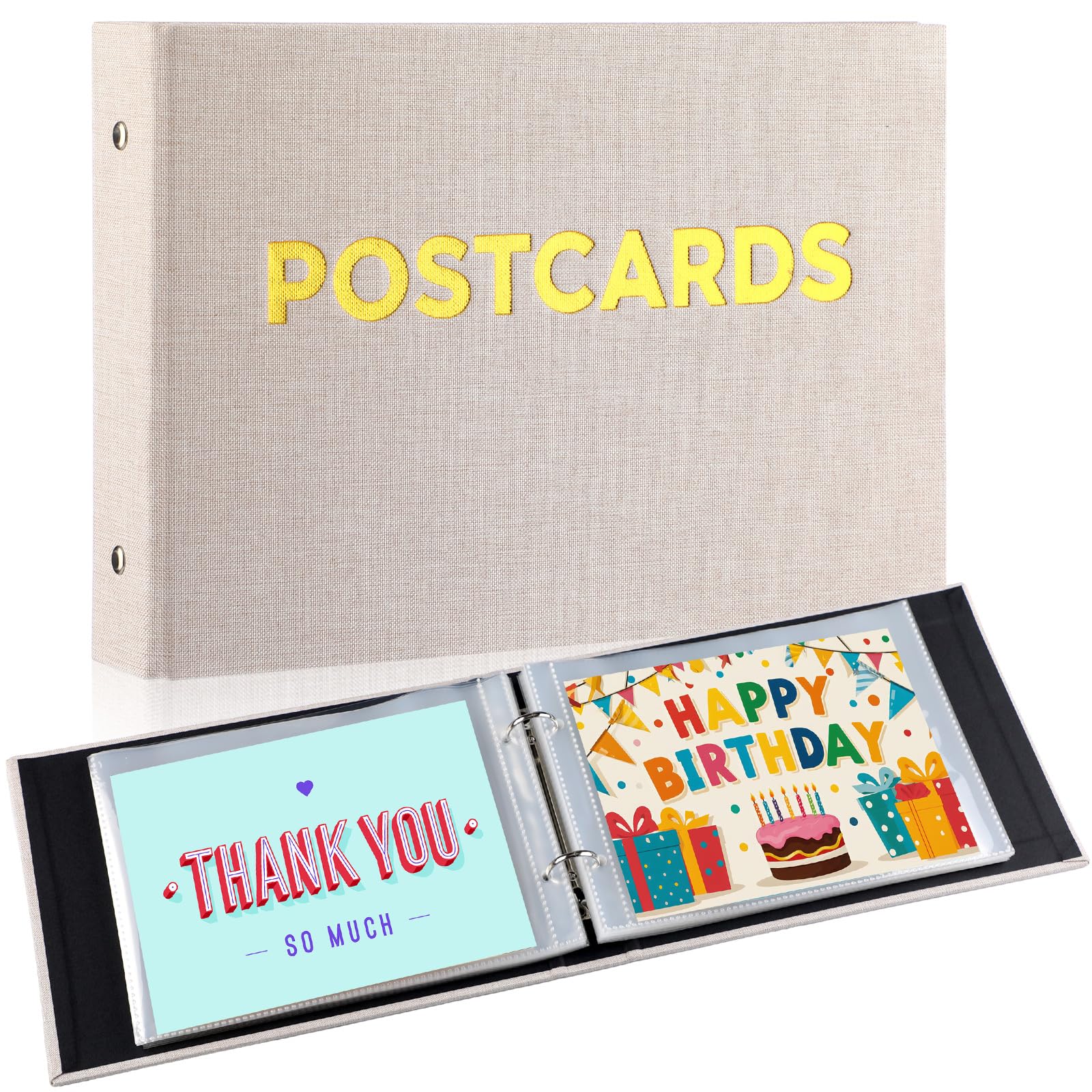 Amazon.com: Spiareal Post Card Organizer Set Greeting Card Holder