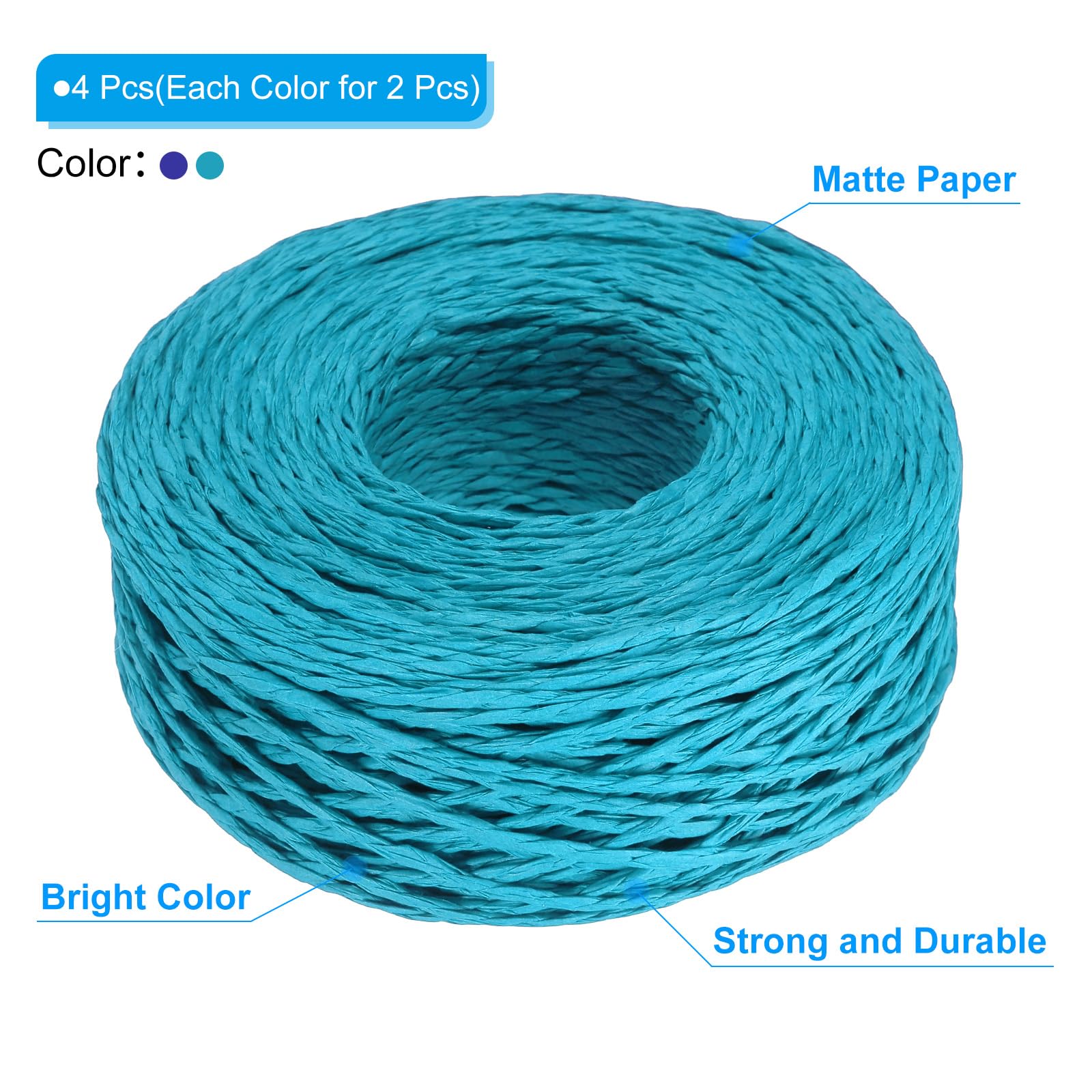 PATIKIL 1312 Feet Raffia Ribbon - Image 3