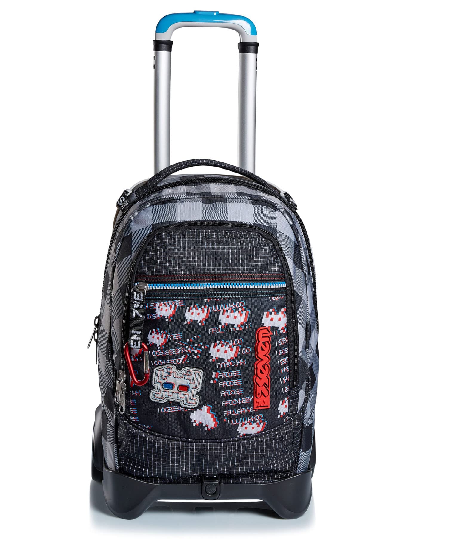Seven Zaino Trolley Scuola Elementare Bambino, Zaino Sganciabile, Doppio Uso
