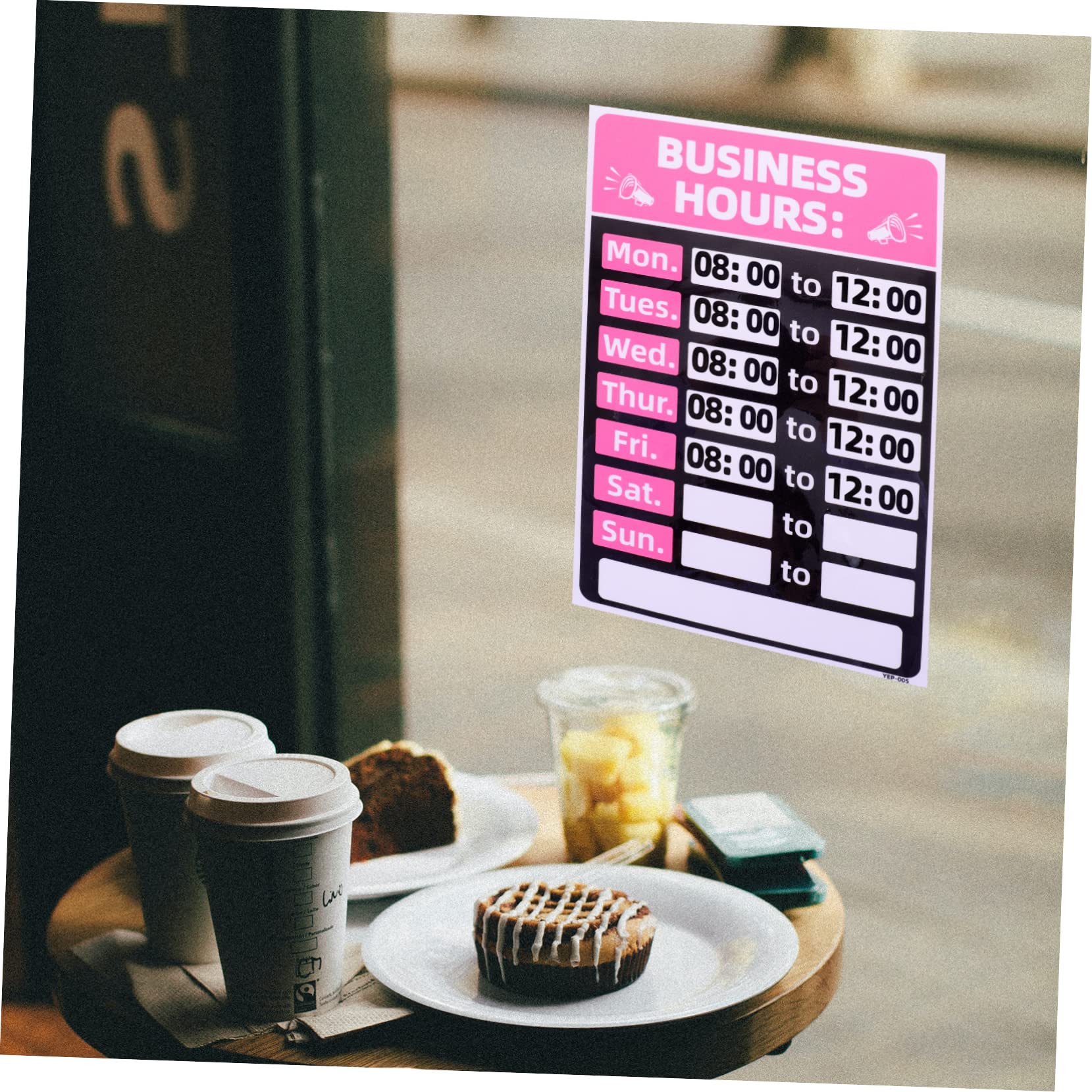 MAGICLULU 10pièces Panneau Heures Ouverture Réversible Pvc Pour Magasins Restaurants Et Cafés Signe Facile à Installer Retirer