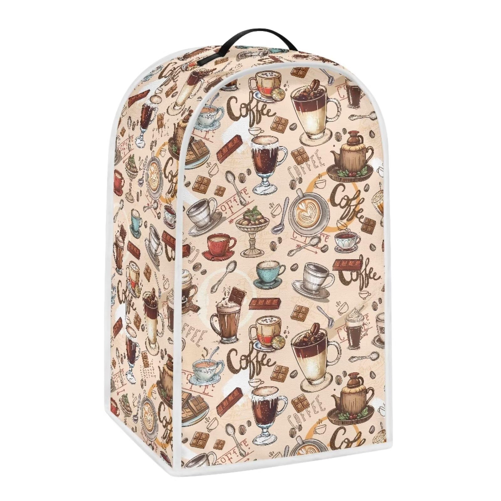 Blender Dust Cover for Kitchen Small Appliance Decor, Anti Fingerprint Oil-proof Dust Protection Stand Mixer Cover Juicer Cover Soy Milk Machine Covers Creative Gift, Coffee Chocolate