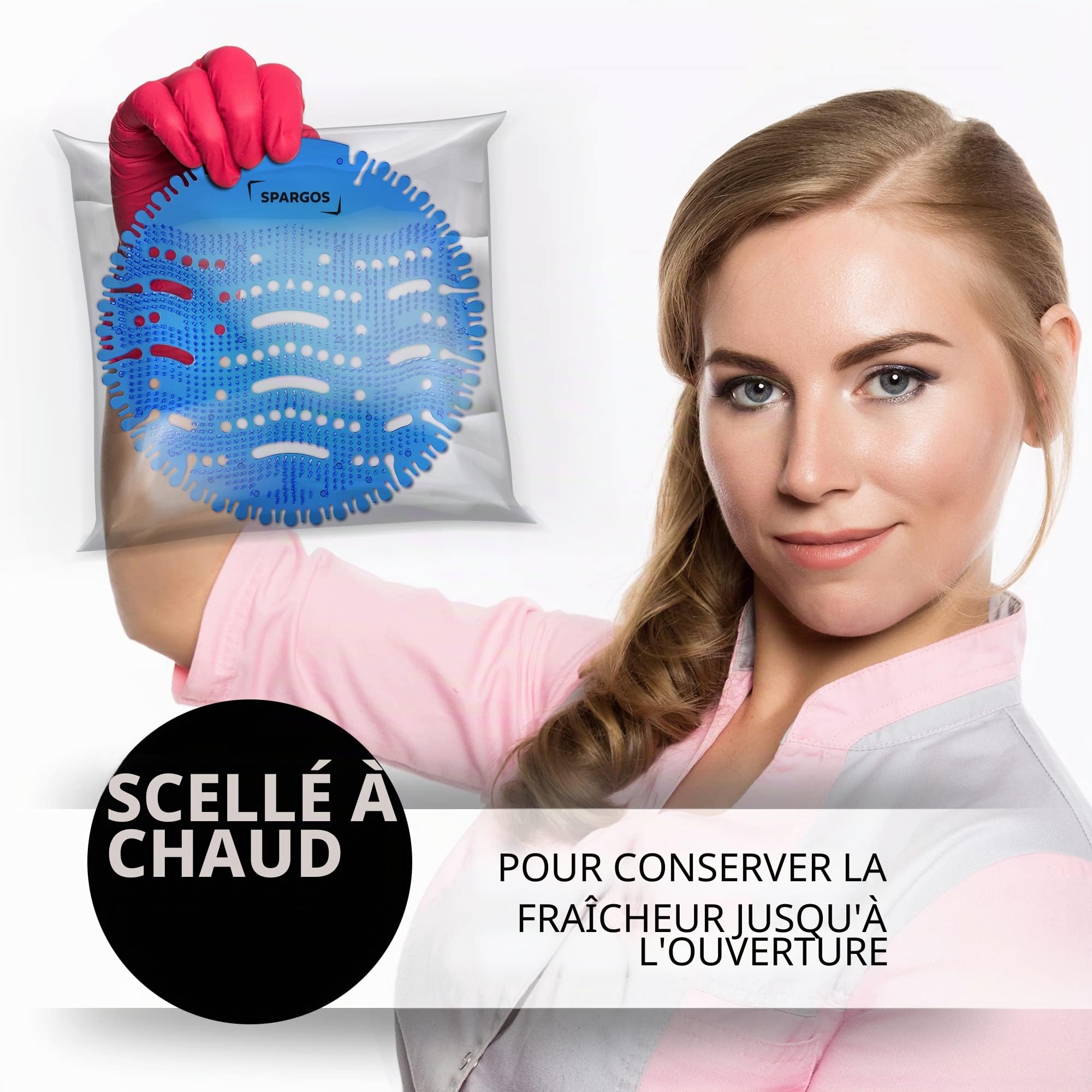 Pastilles Urinoir 24 Pièces Urinal Screen pour Urinoir Désodorisant Protection anti-éclaboussures contre les odeurs pour les toilettes dans les salles de bain les bureaux avec gants gratuits