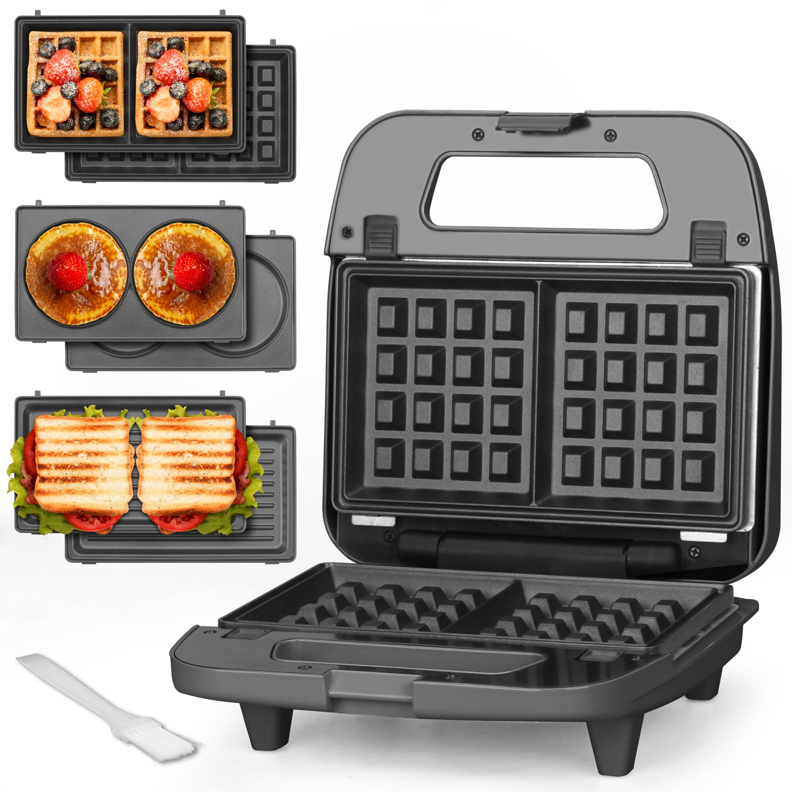 Baker&rsquo;s Friend 3 in 1 Mini Waffle Maker