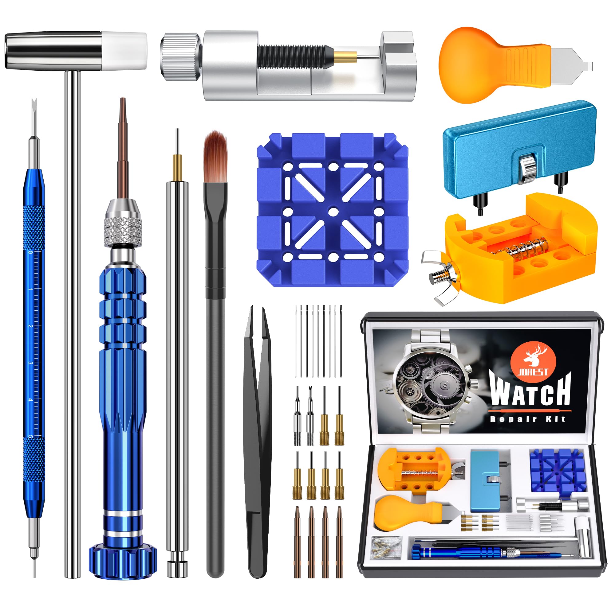 Photo 1 of JOREST Blue Watch Repair Tool Kit