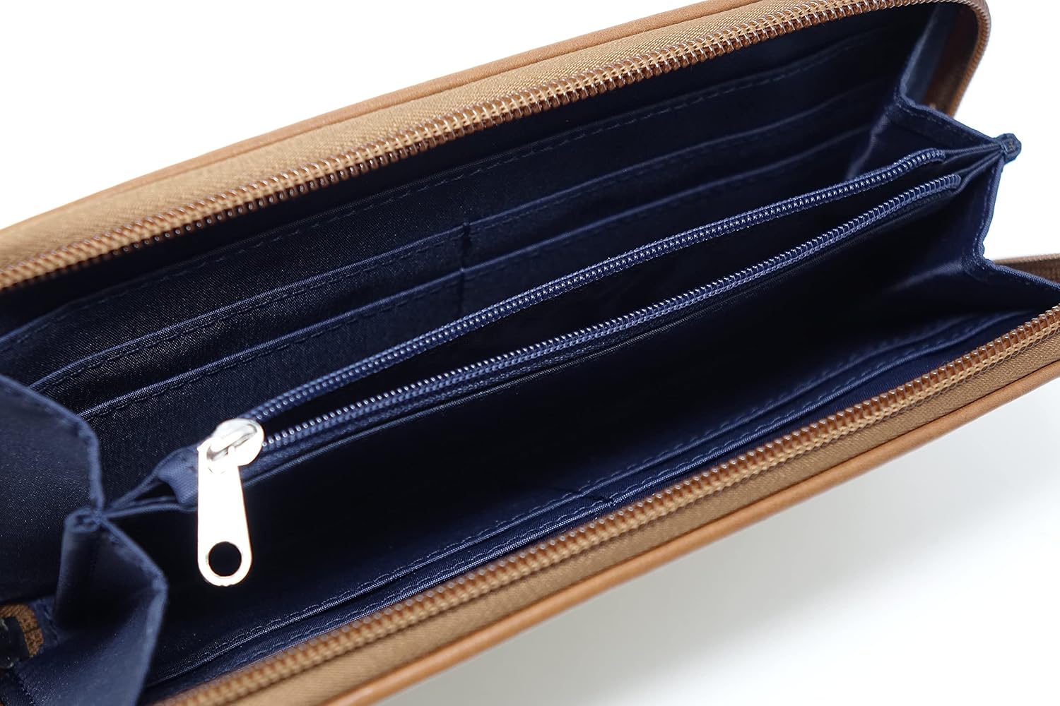 Tommy Hilfiger Women's Logo Zip Around Wallet Clutch Bag - Khaki