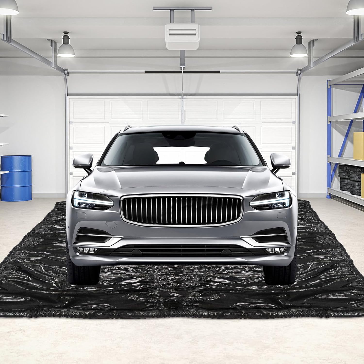 Neorexon Garage Floor Containment Mat 7’9” x 16’, NonSlip