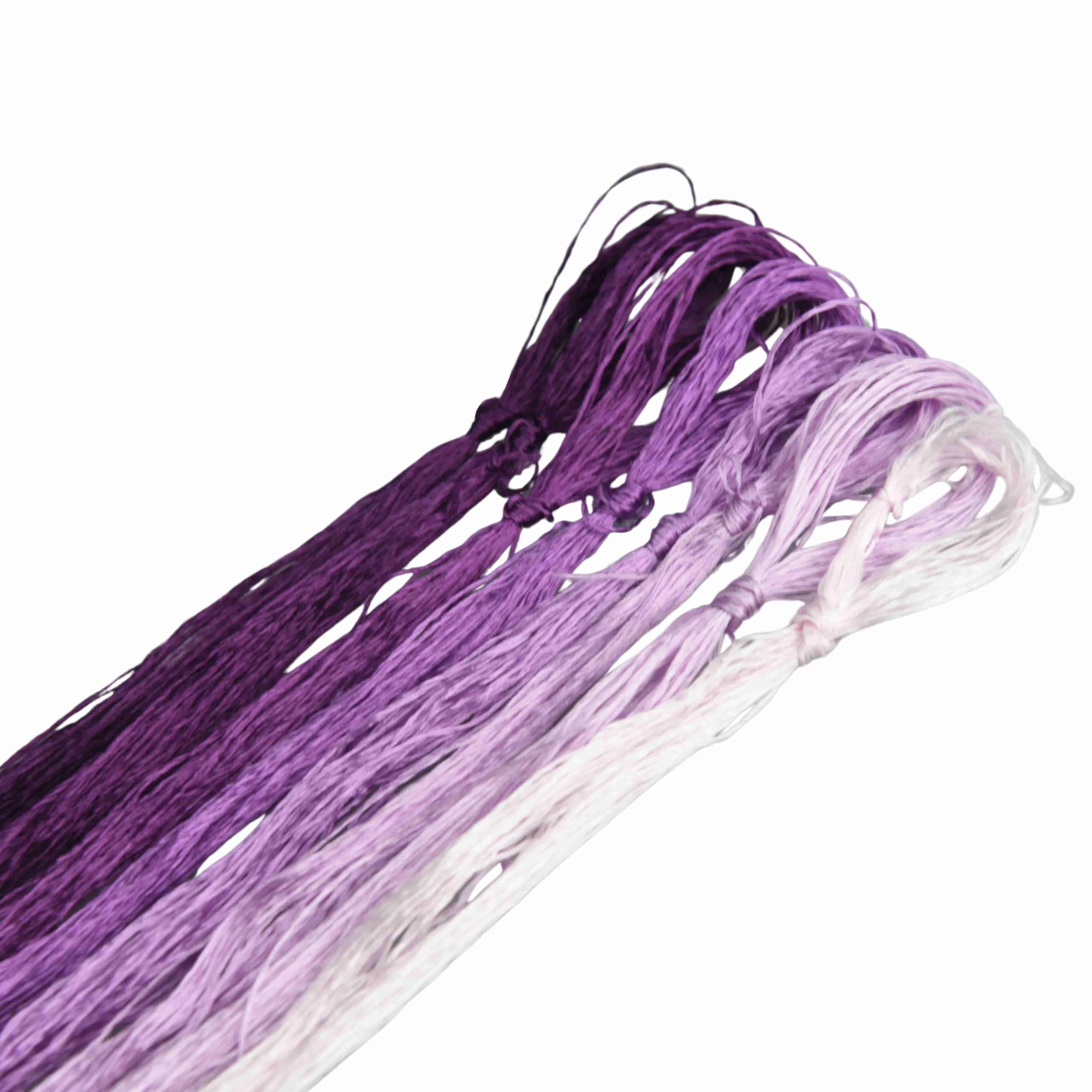 MINGGUXIUYI Colours Gradient Mulberry Silk Embroidery Threads – 22M Each, for Hand Embroidery/Cross Stitch/Knitting/DIY Crafts (28)