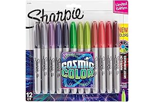 Limited Edition Maroon Sharpie Cosmic Color Markers - Pack of 12