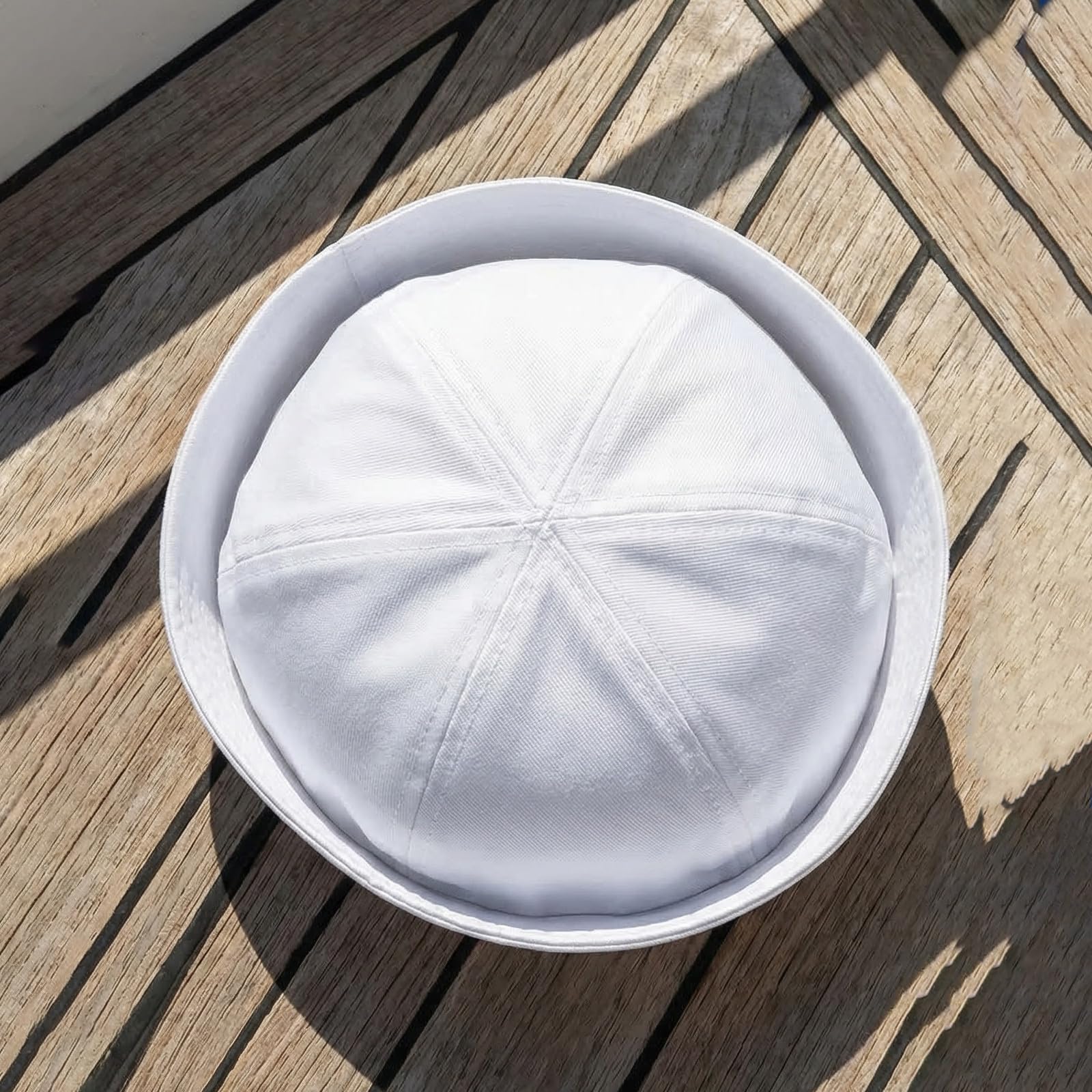 5 pezzi Cappello da marinaio: Cappello da capitano bianco - Cappelli da marinaio per yacht, cappelli da nave per adulti, accessorio per costume di Halloween, festa, poliestere traspirante