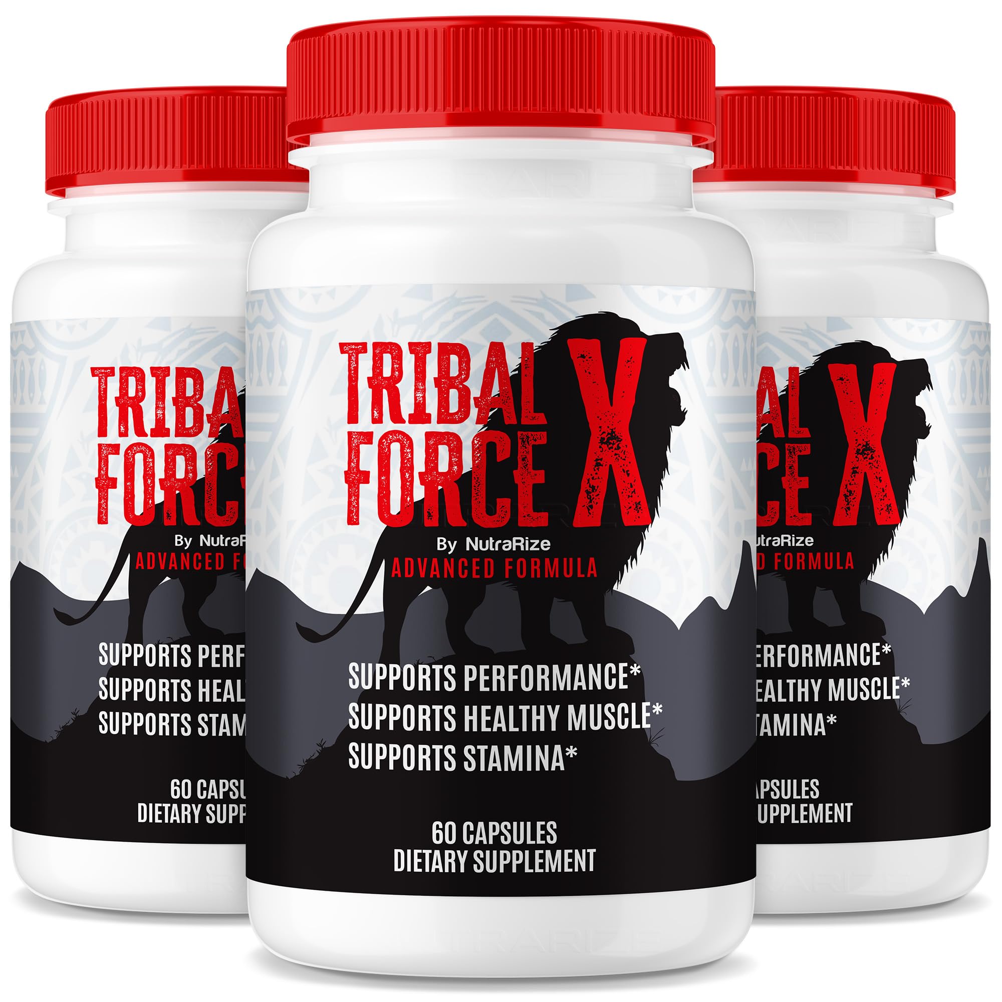 (3 Pack) Tribal Force X Capsules, TribalForceXL Max Performance Support For Men, TribalForce X All Natural Pills, TribalForces XXL Male Formula for Lasting Energy, TribalForces X Review (180 Capsules)