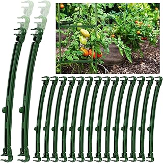 24 Pcs Adjustable Stake Arms for Tomato Cage, Garden Plant Stake Connect...