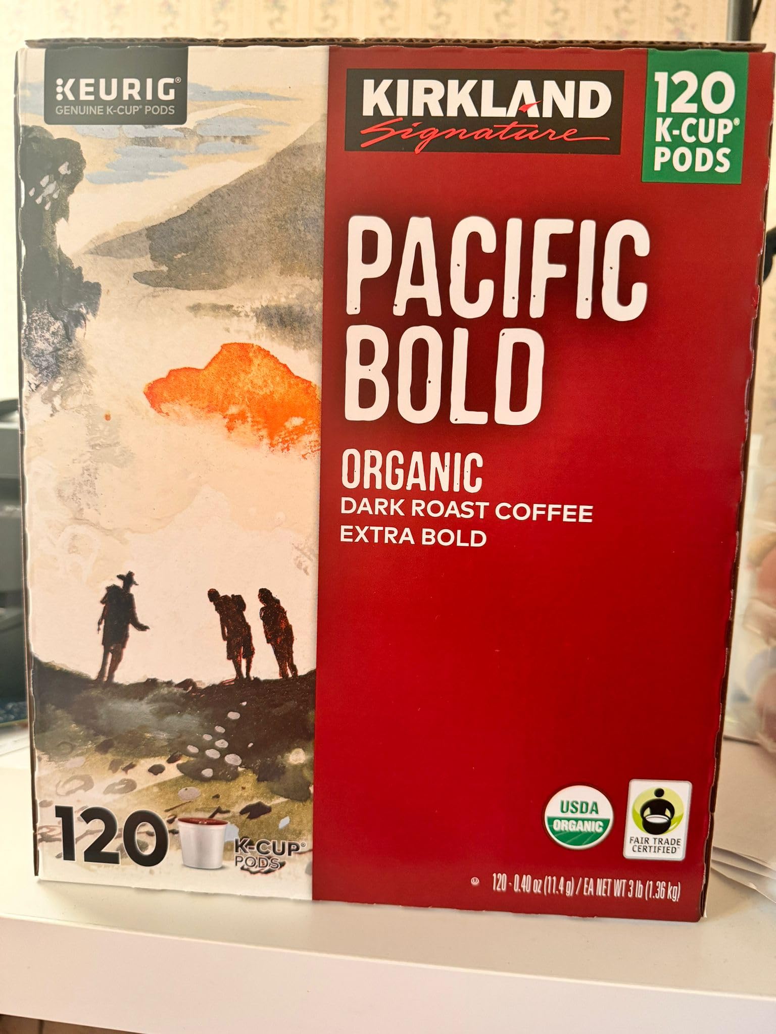Kirkland Signature Café Orgánico Pacific Bold K-Cup, 120 unidades
